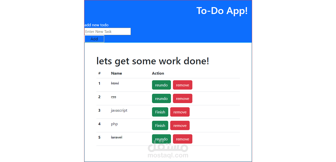 todo app