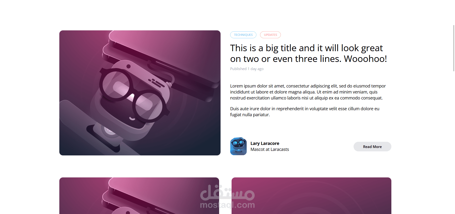 blog page
