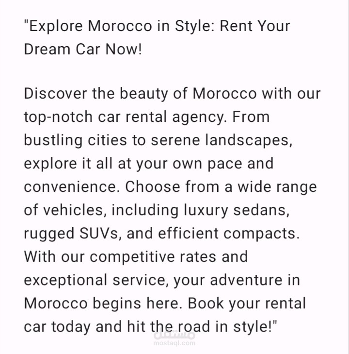 Explore Morocco in Style: Rent Your Dream Car Now!