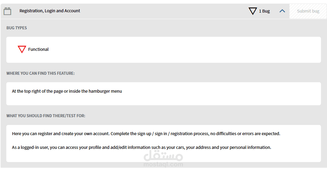 Registration, Login and Account Bug
