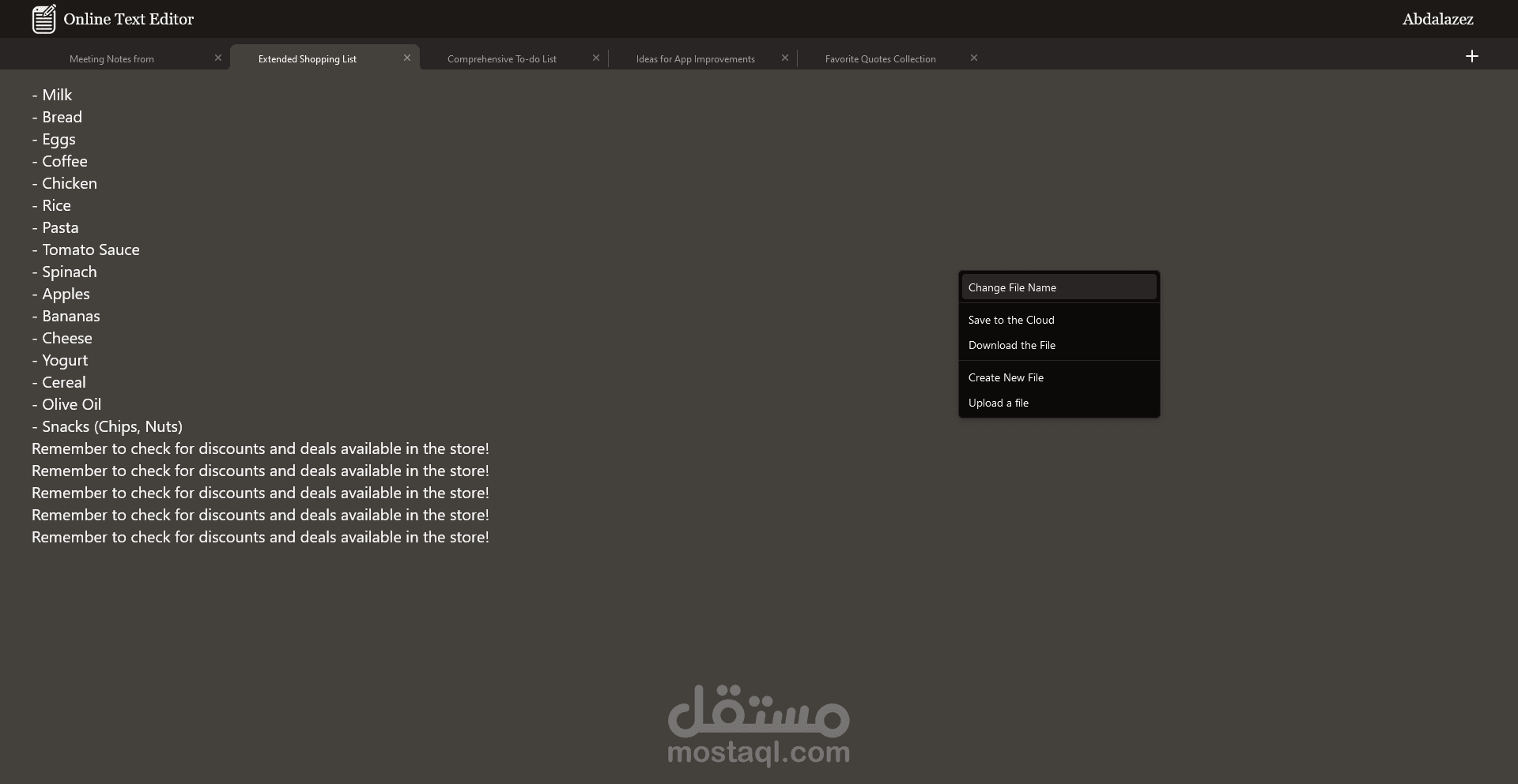 Online Text Editor