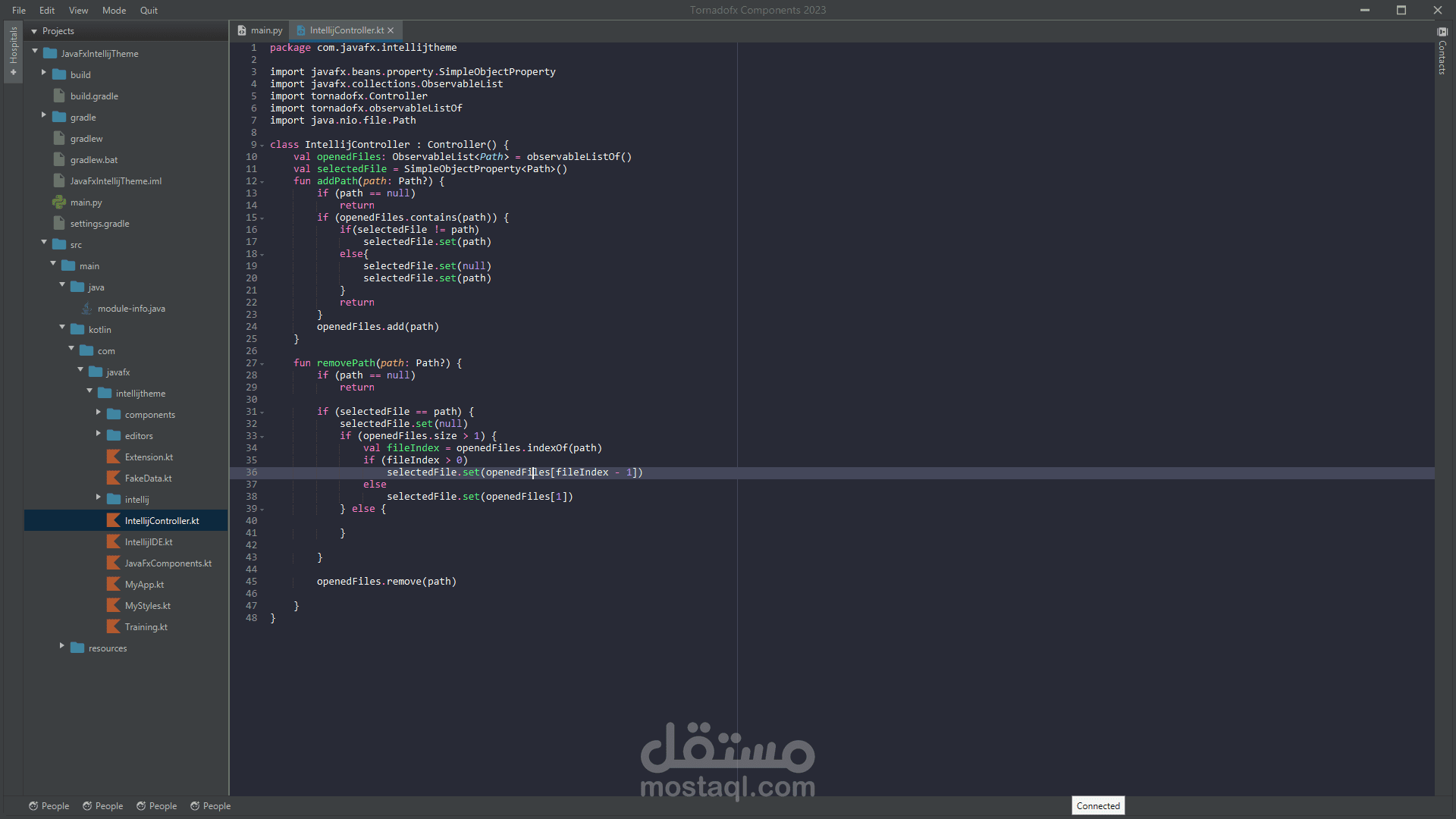 محرر اكواد شبيه بال intellij