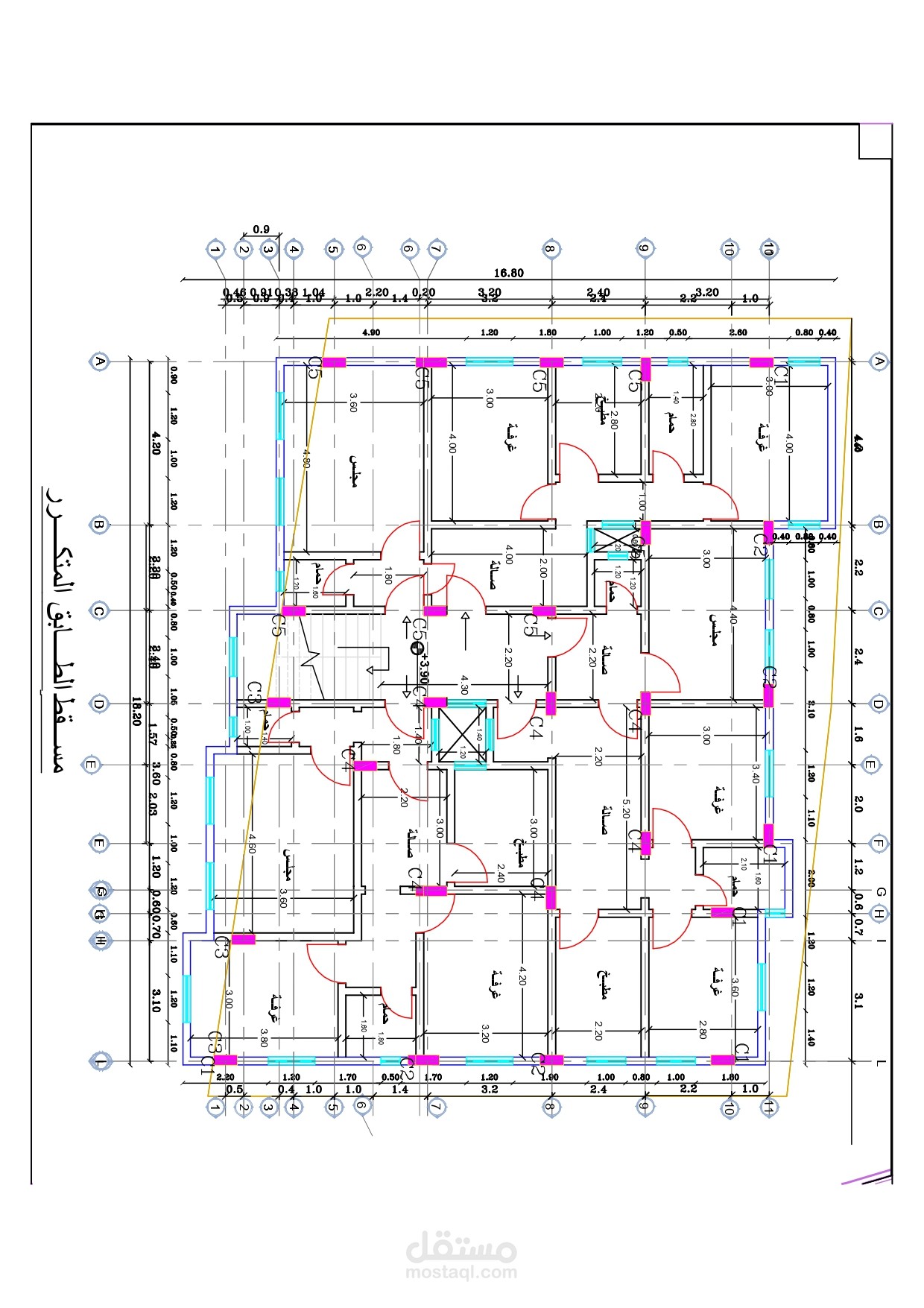 التصميم المعماري لعمارة القاضي جلال