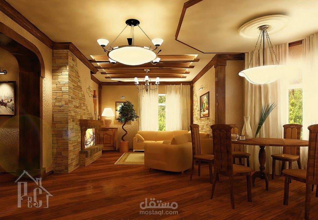 تصميم داخلي ديكور لشقة