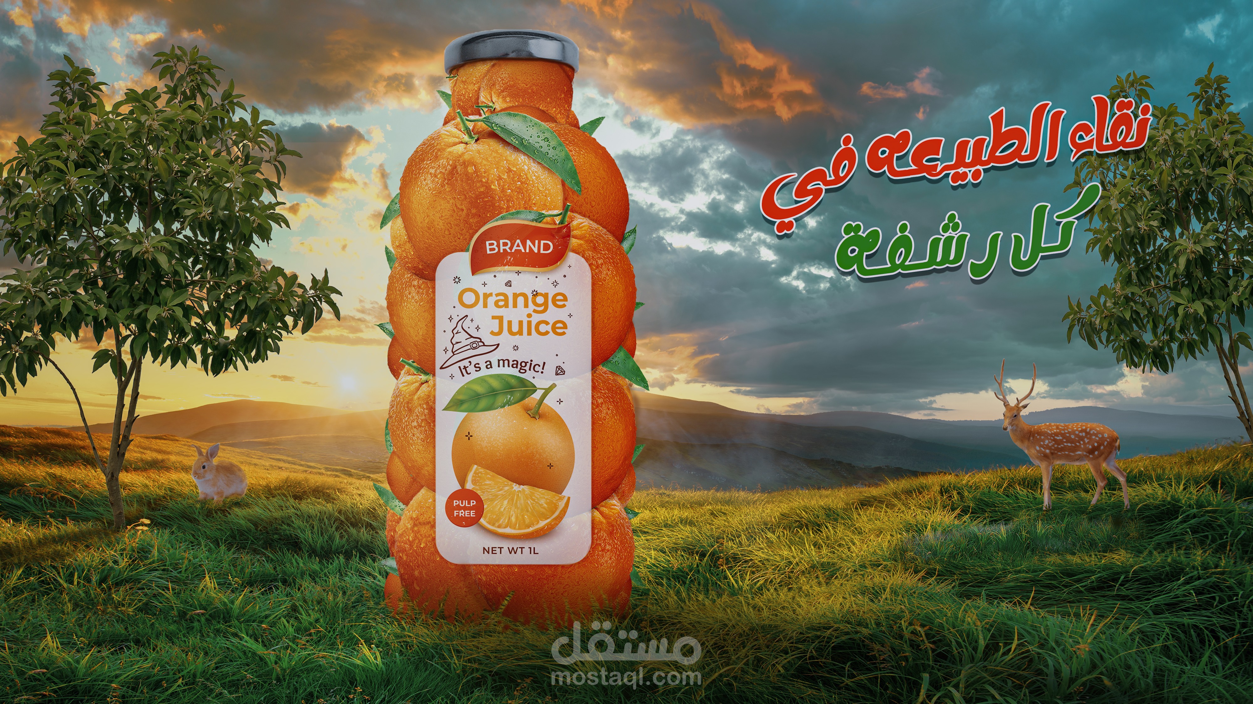 تصميم عصير طبيعي