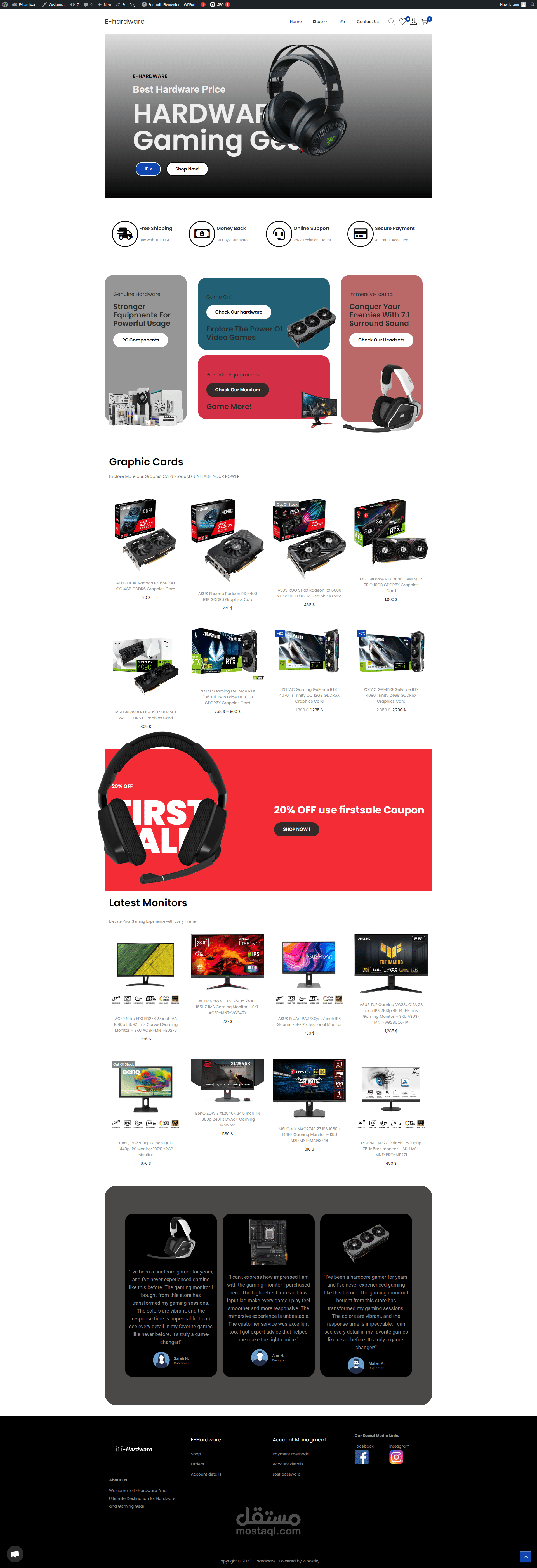 E-commerce Wordpress