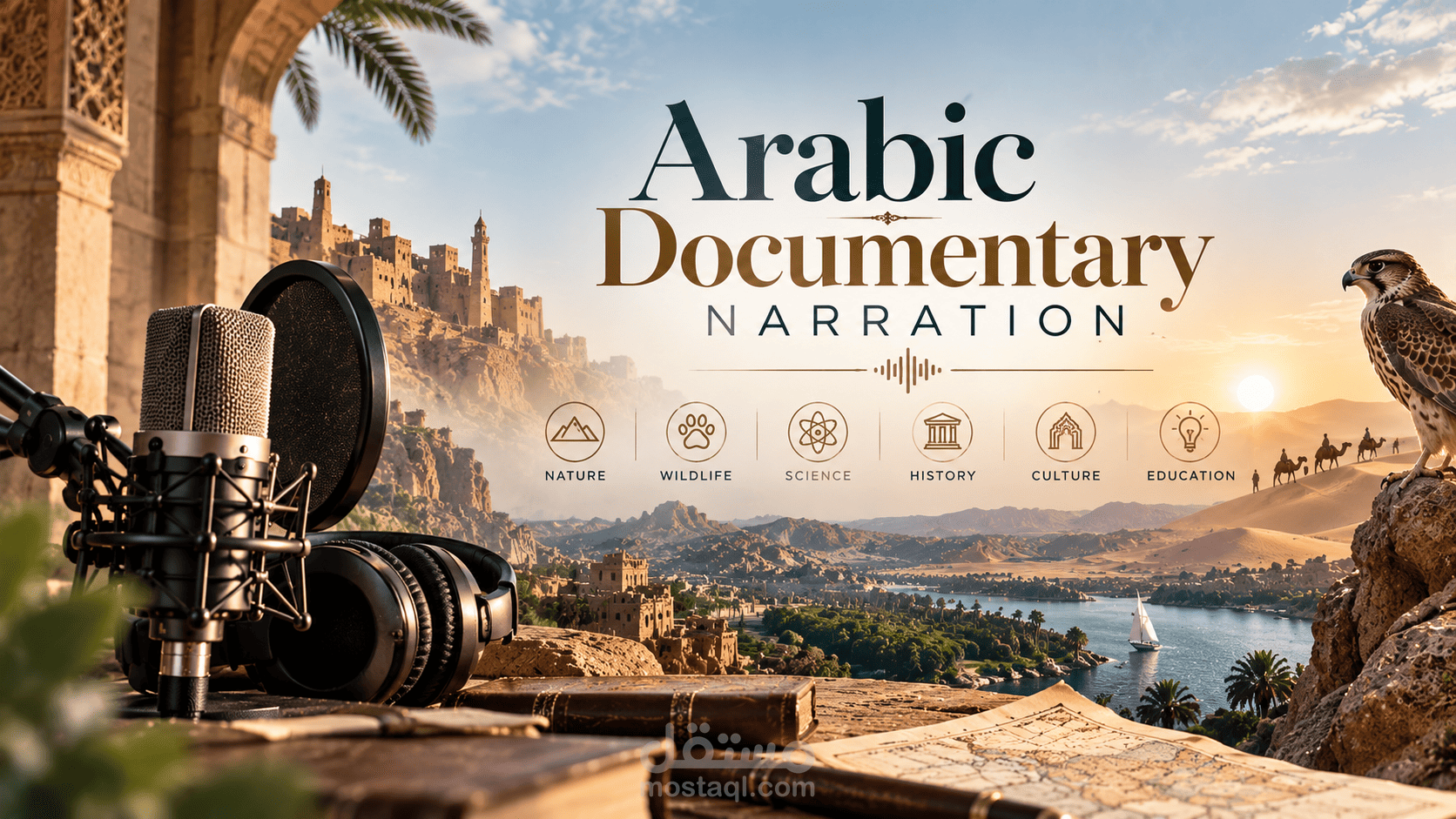 التعليق الصوتي للوثائقيات | صوت نسائي بالفصحى