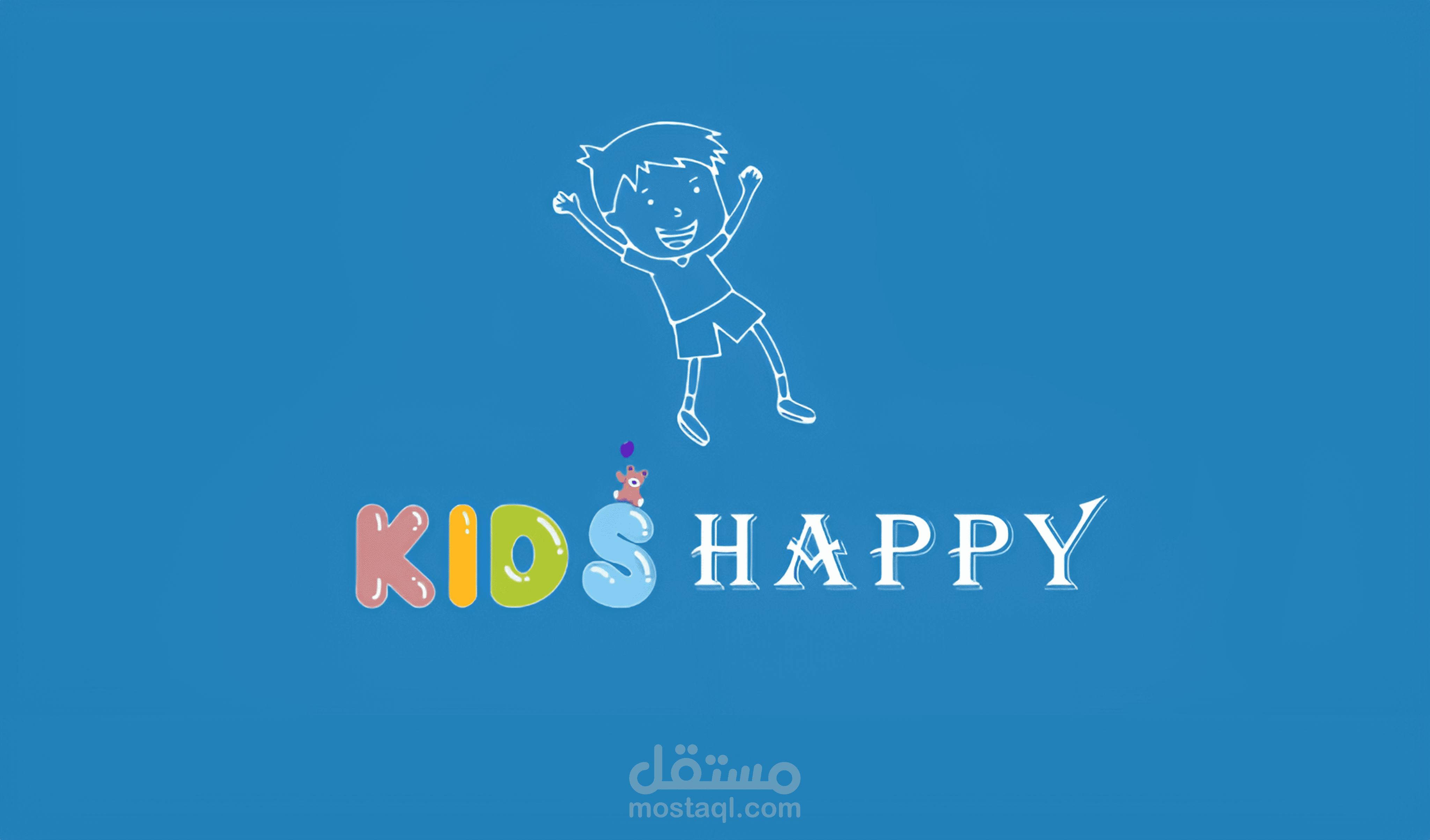 تصميم لوجو"KIDS HAPPY"