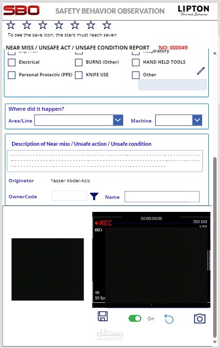 (Power APPS (Safety Behavior Observation