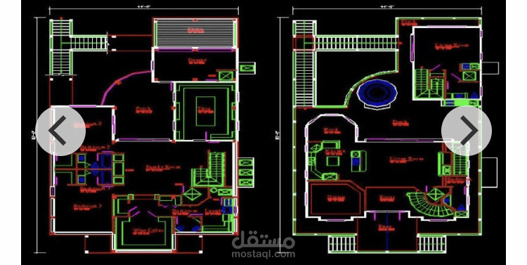 تصميم خرطة مهمارية ببرنامج اتةكاد