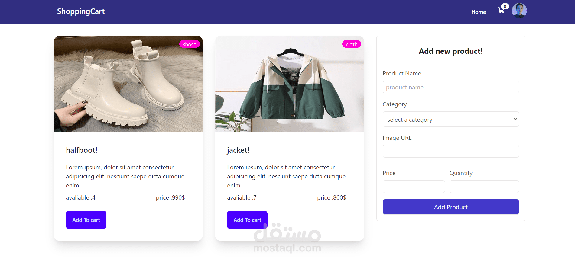 (React.js, React-redux,Tailwind css)shopping cart