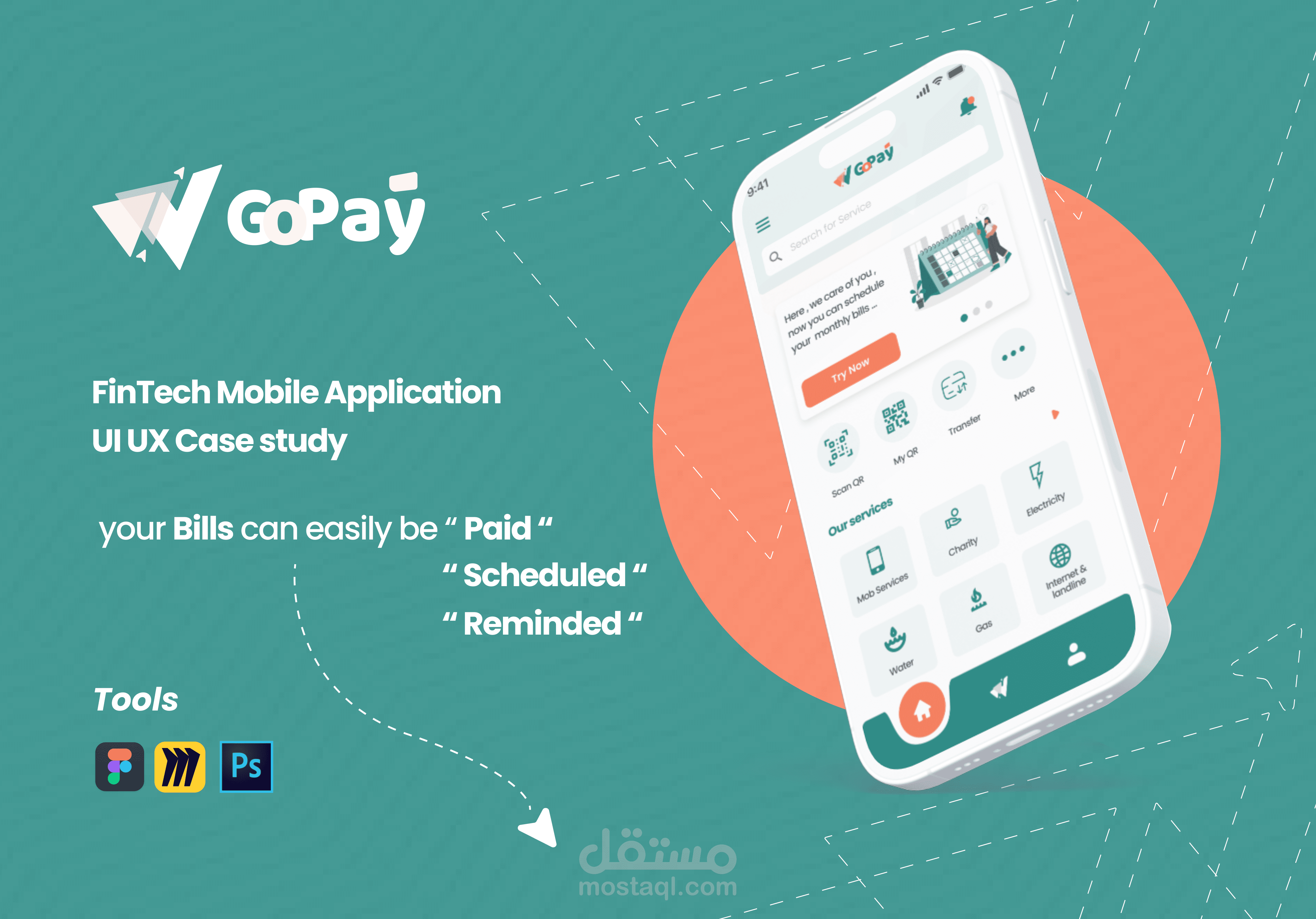 FinTech Mobile Application UI UX Case study