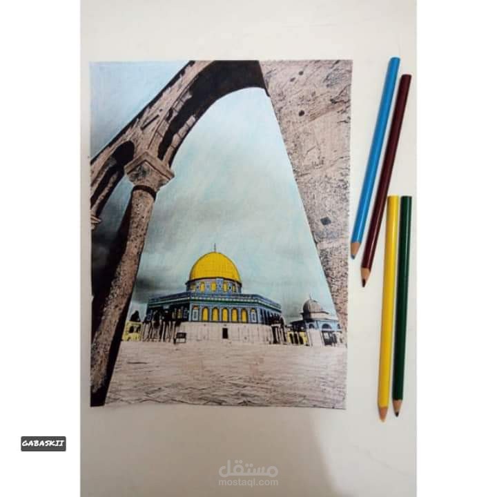 رسومات يدوية باستخدام الالوان والاقلام