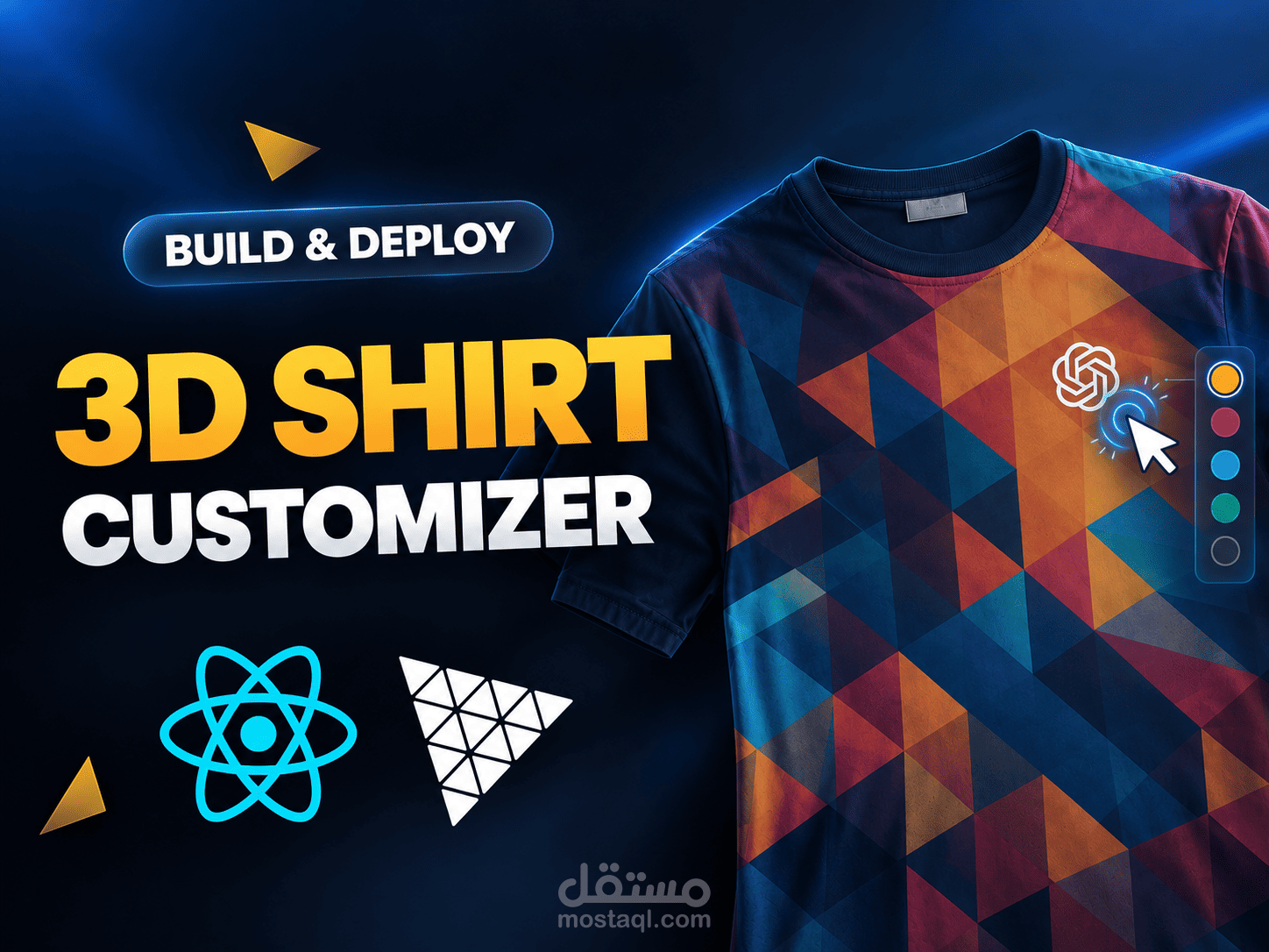 Powerful 3D Shirt Customizer — Landing Page