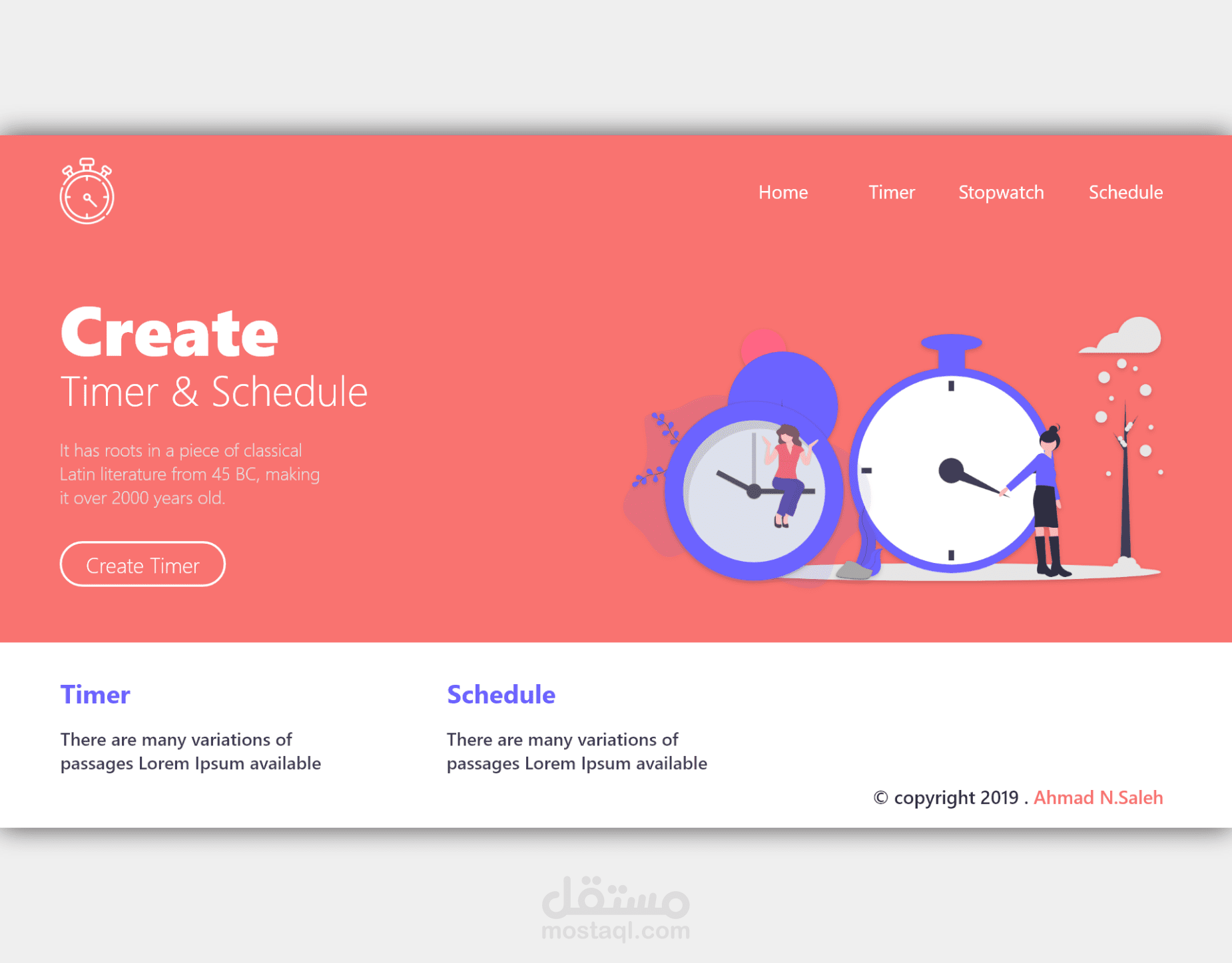 Create Schedule and Timer - ReactJS