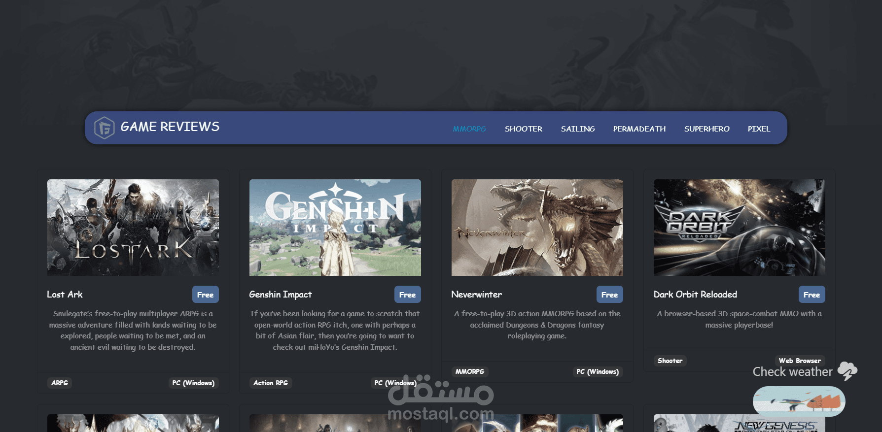 موقع العاب - Gaming website