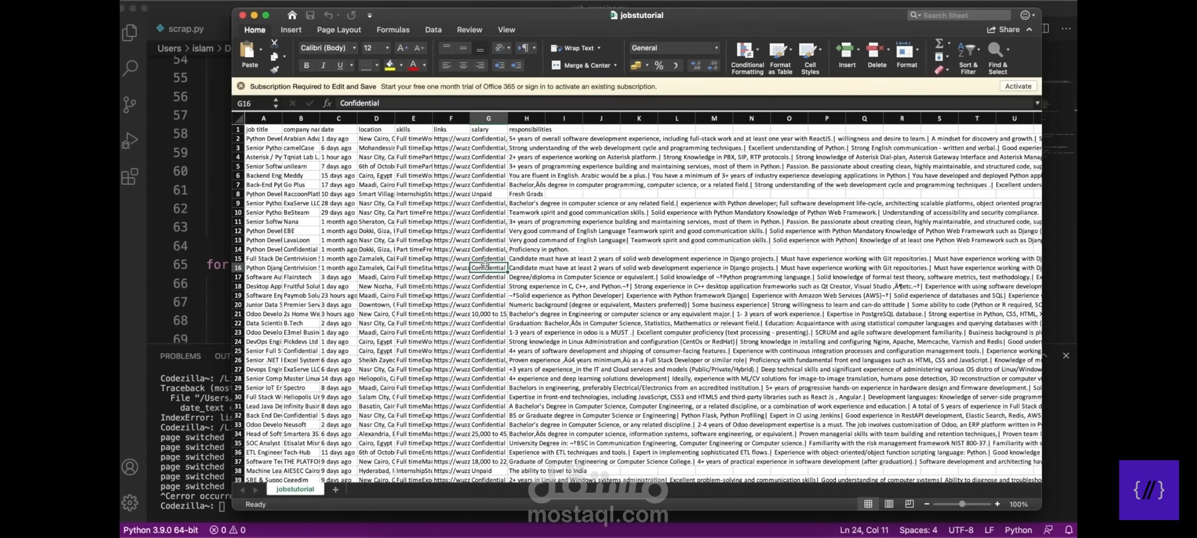 web scraping