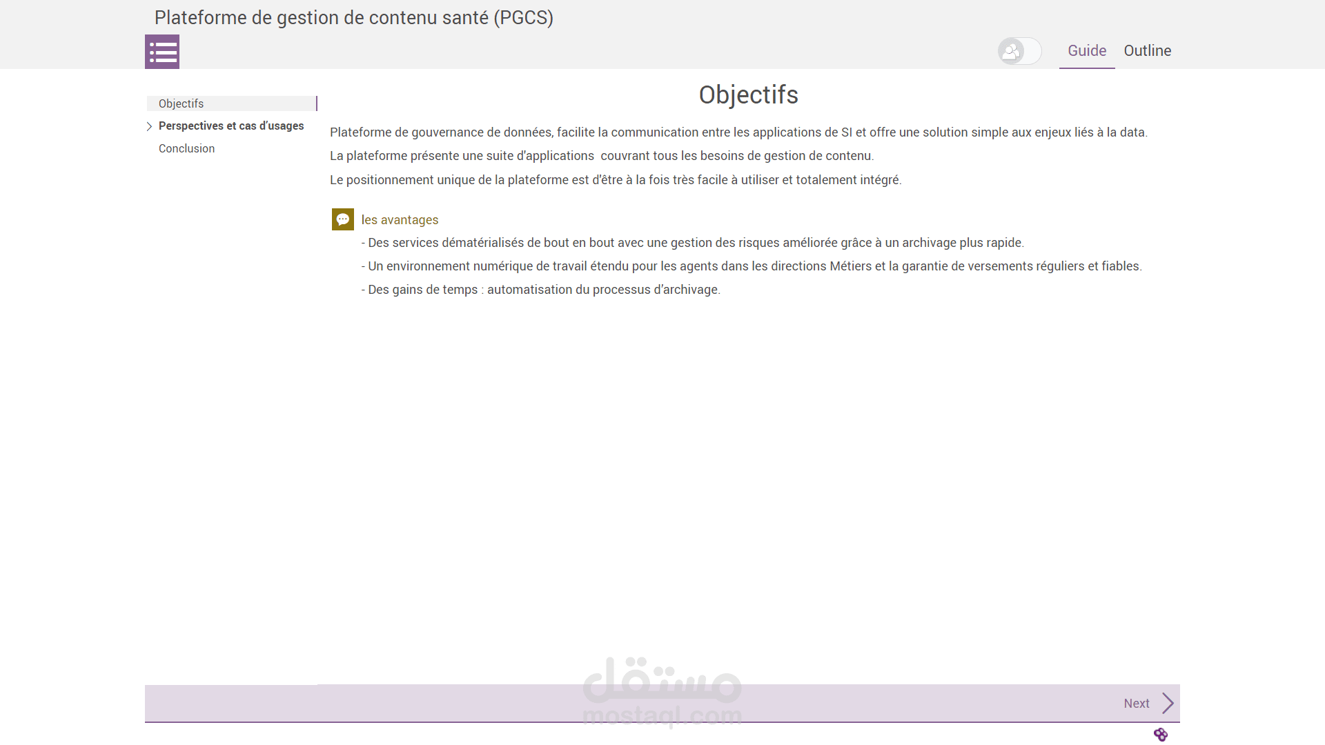 Gestion de contenu