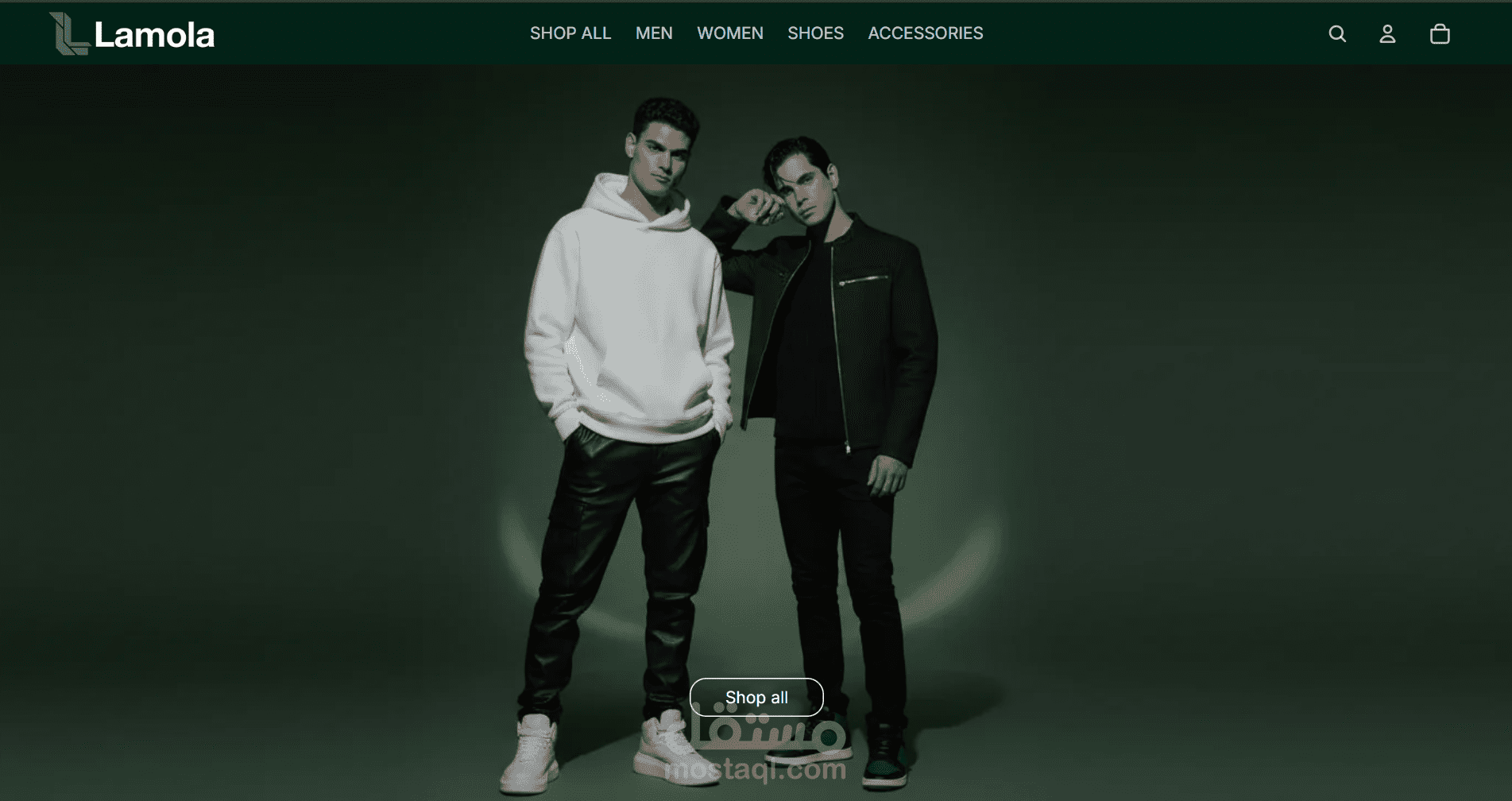 تصميم متجر شوبيفاي ( Lamola )