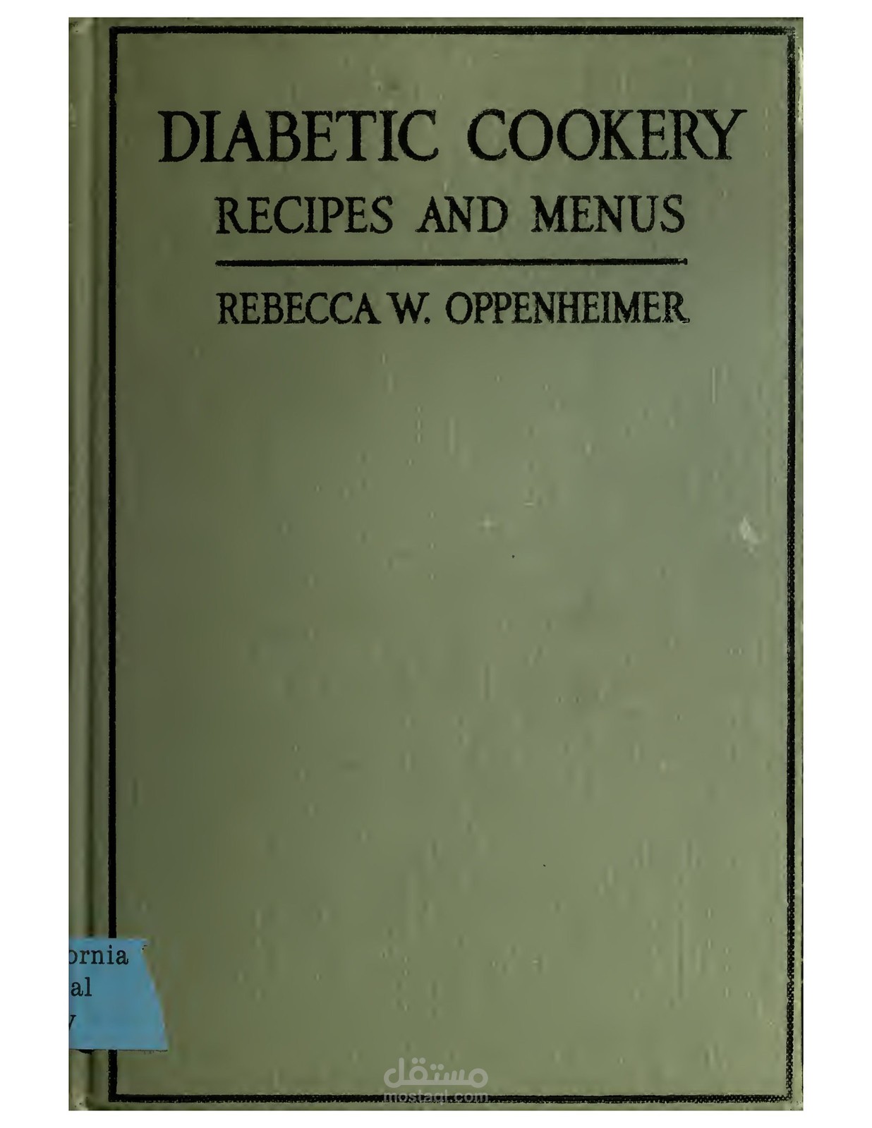 تعديل كتاب Diabetic Cookery