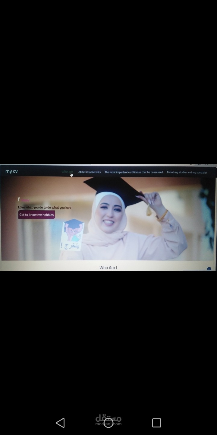 Web design (my cv)