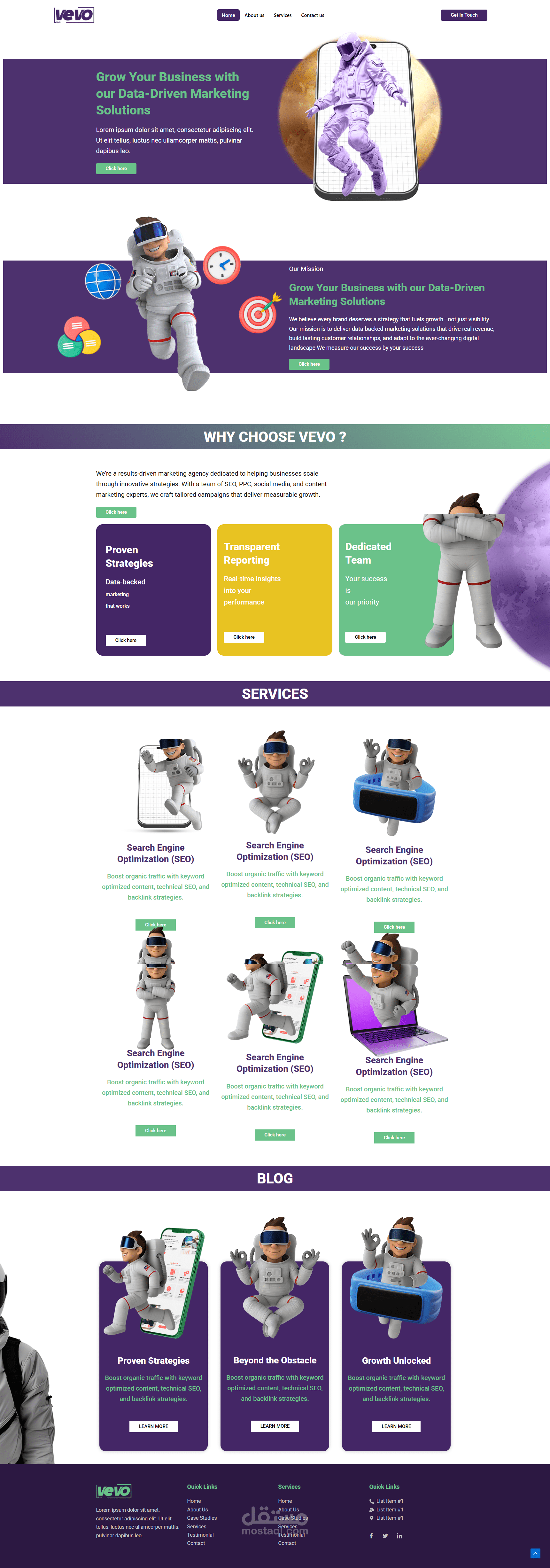 موقع تعريفى لشركه تسويق