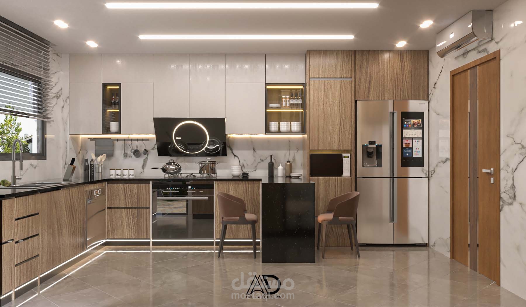 تصميم داخلي مطبخ