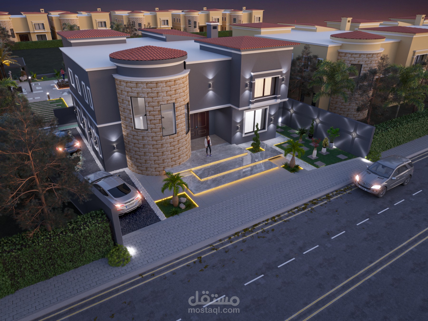 Villa exterior design