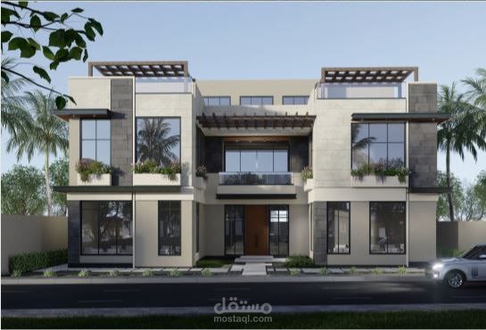 تصميم انشائي لفيلا سكنية في السعودية