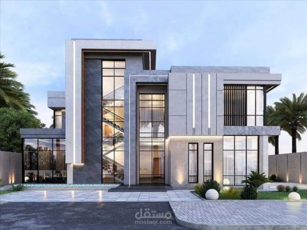 واجهة معمارية لفيلا سكنية