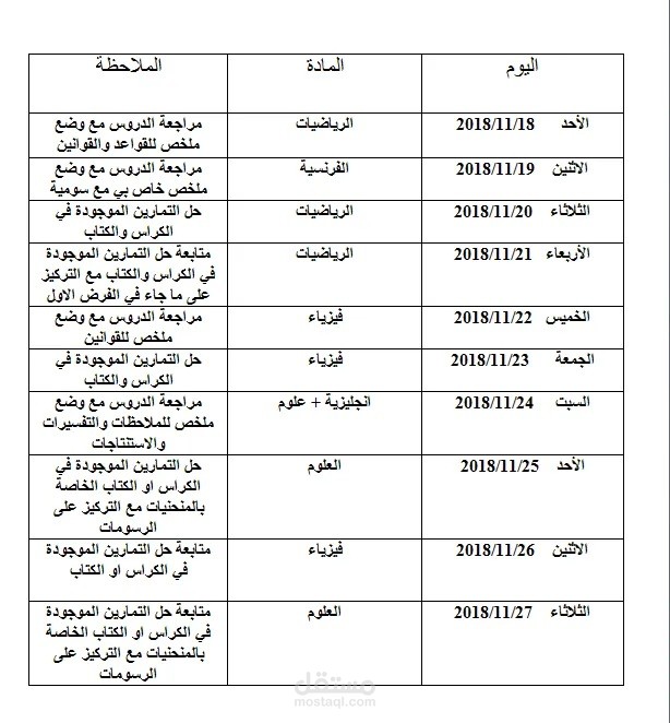 دروس خصوصية عن بعد مع تحديد جدول المواعيد