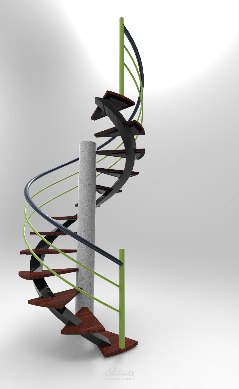helical stair