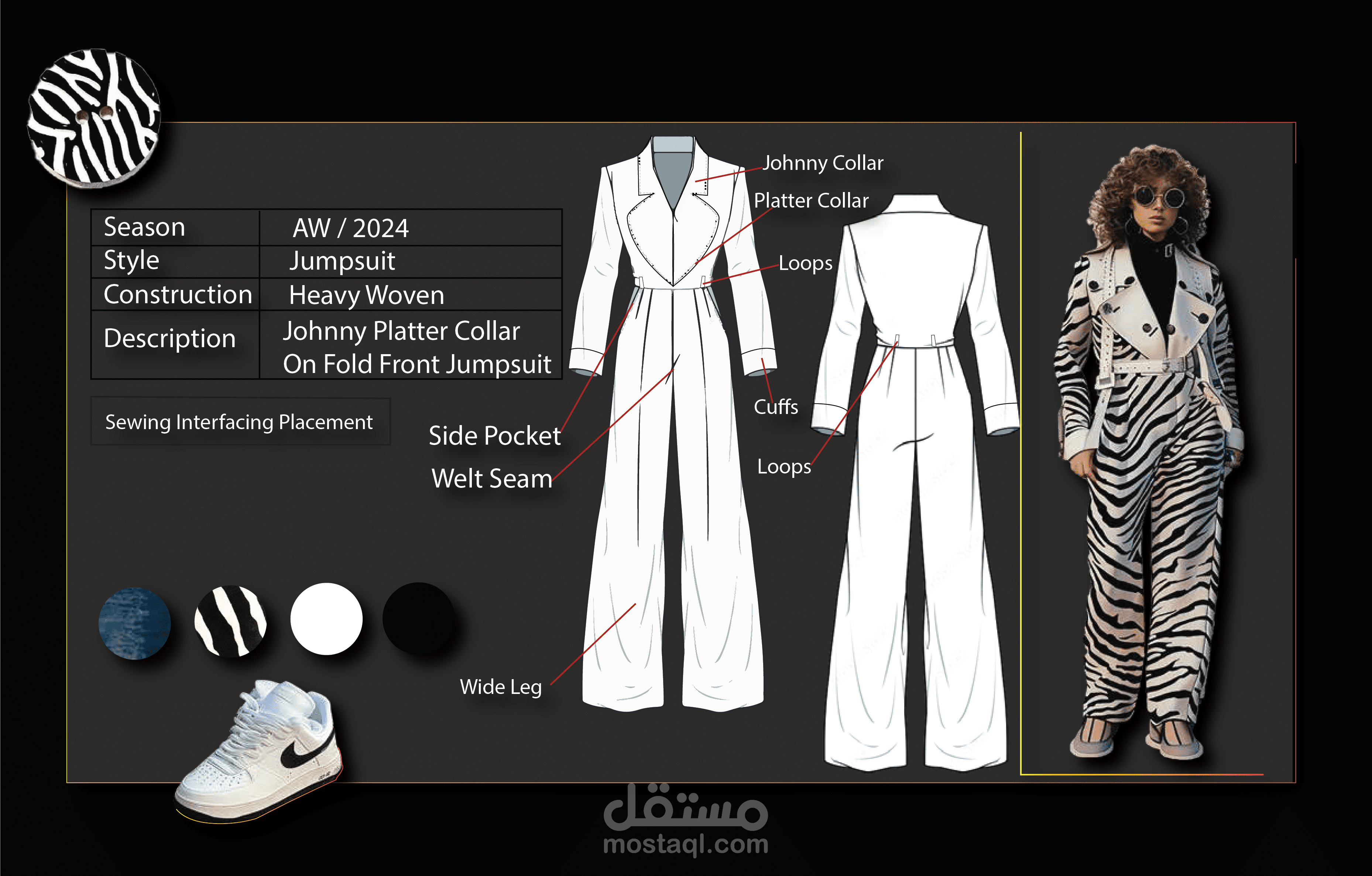 كولكشن ملابس نسائيه مستوحاه من طباعه animal print zebra