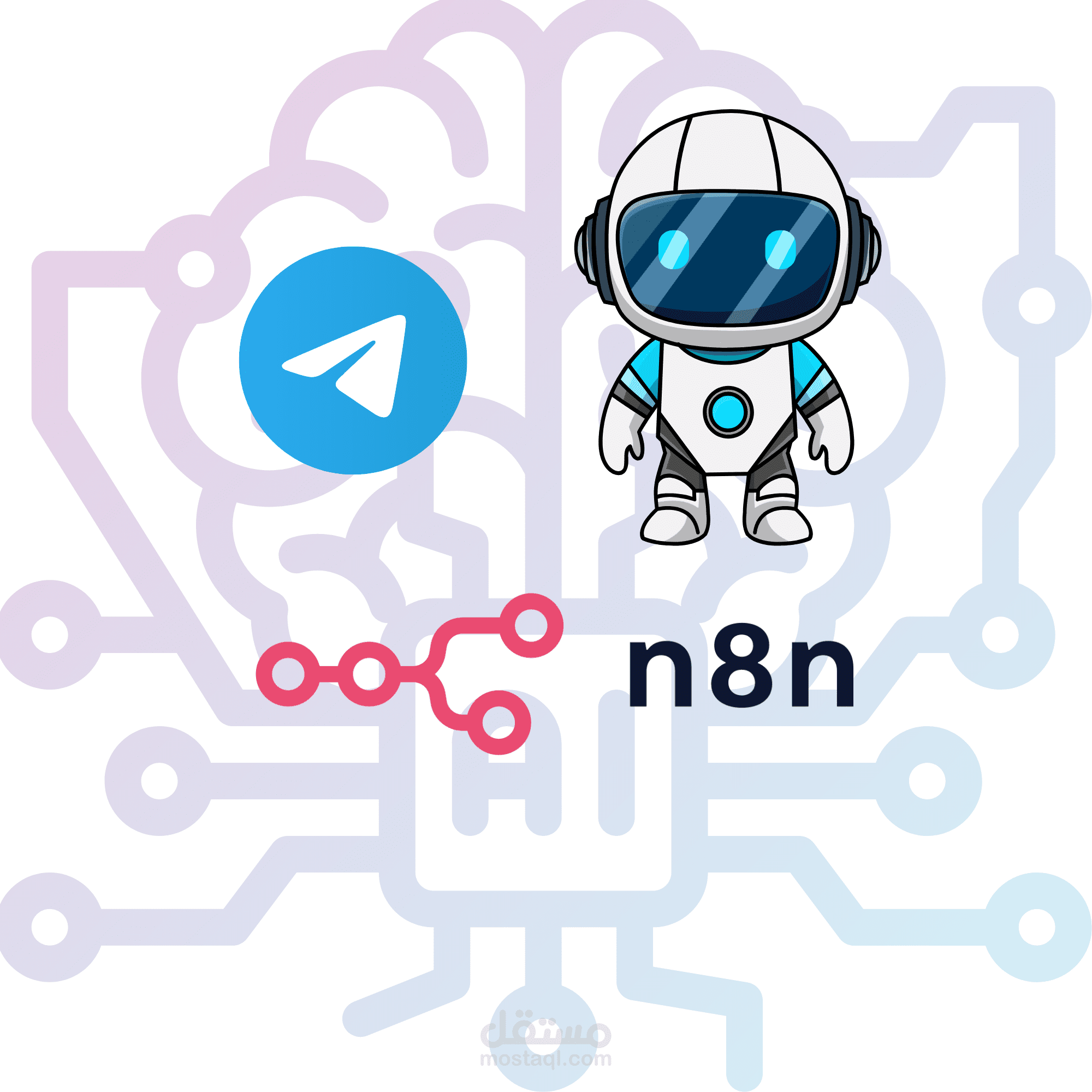 بوت تسجيل ديون ومشتريات باستخدام n8n