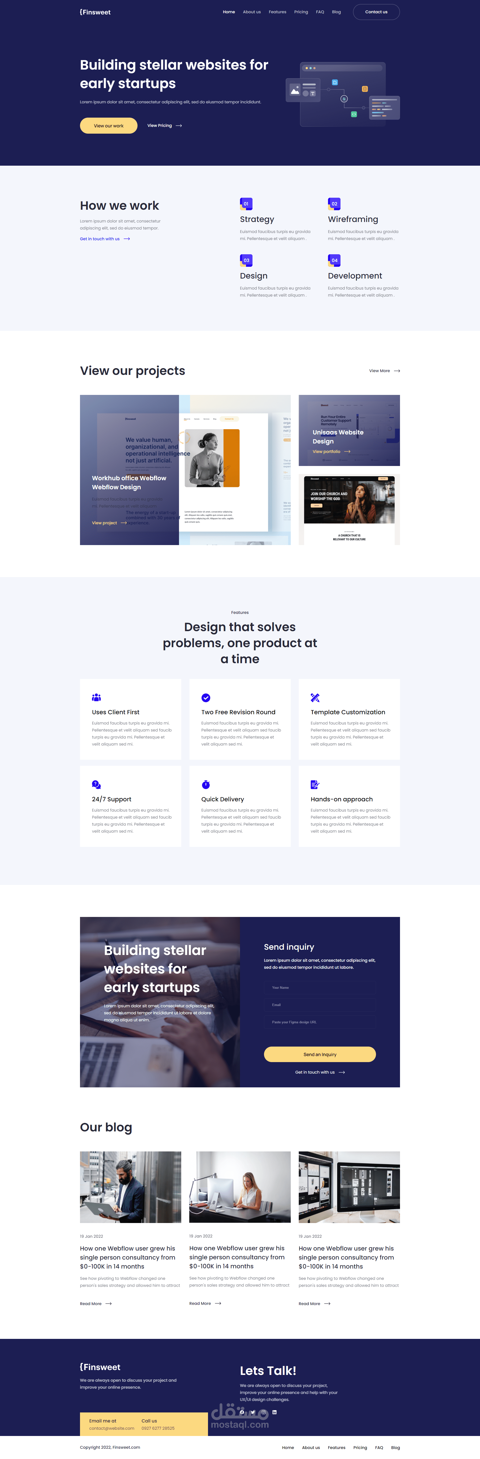 Finsweet Landing Page