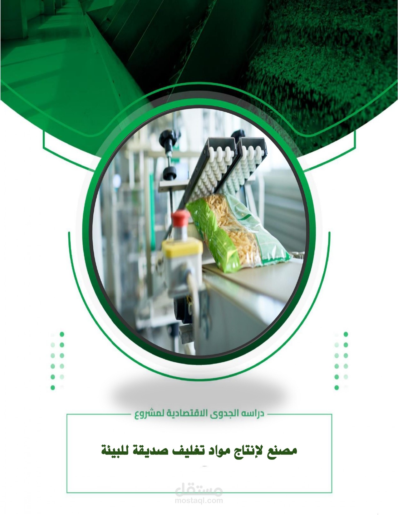 دراسة جدوى مصنع لإنتاج مواد تغليف صديقة للبيئة