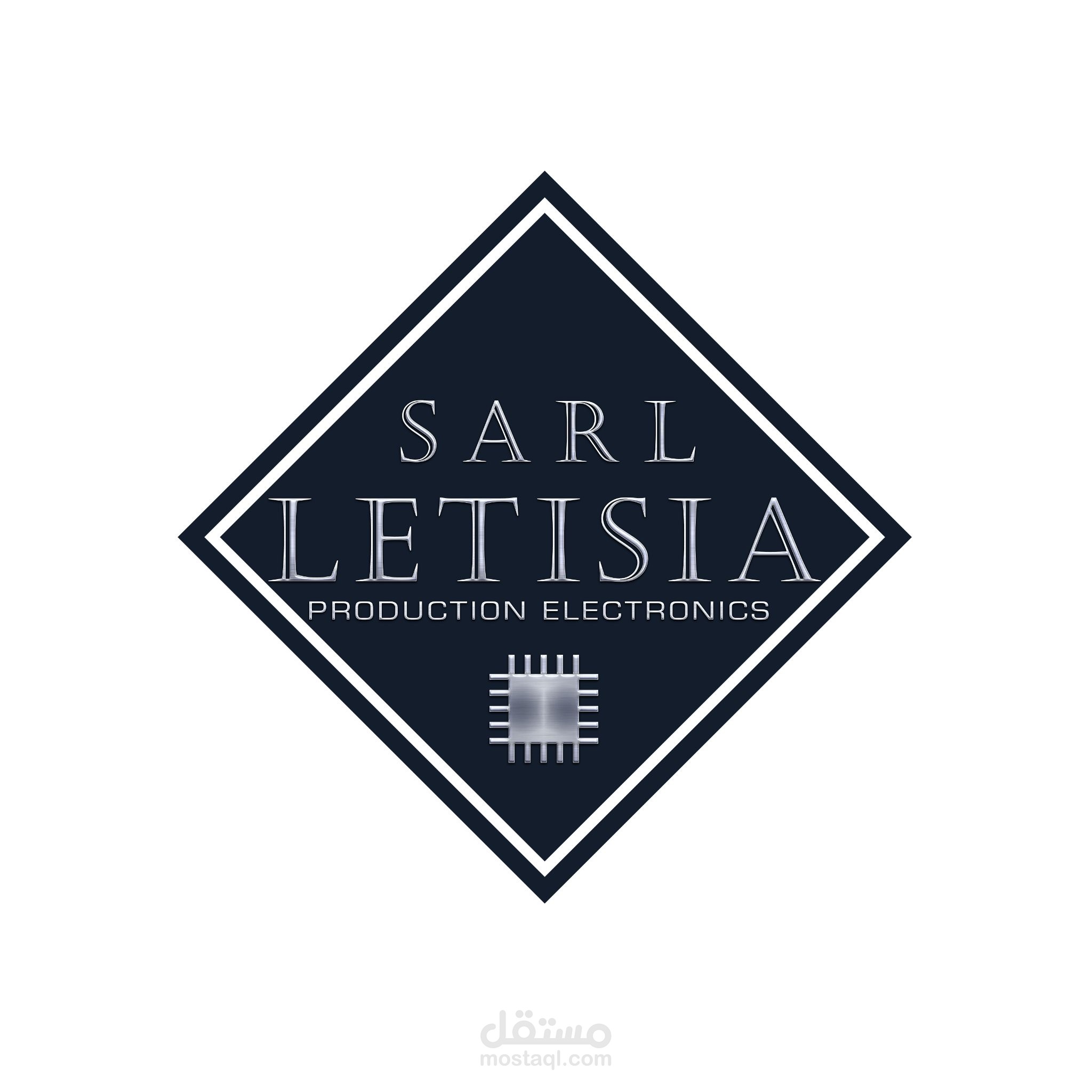 شعار خاص بمؤسسة تعمل على الدارات المدمجة الإلكترونية