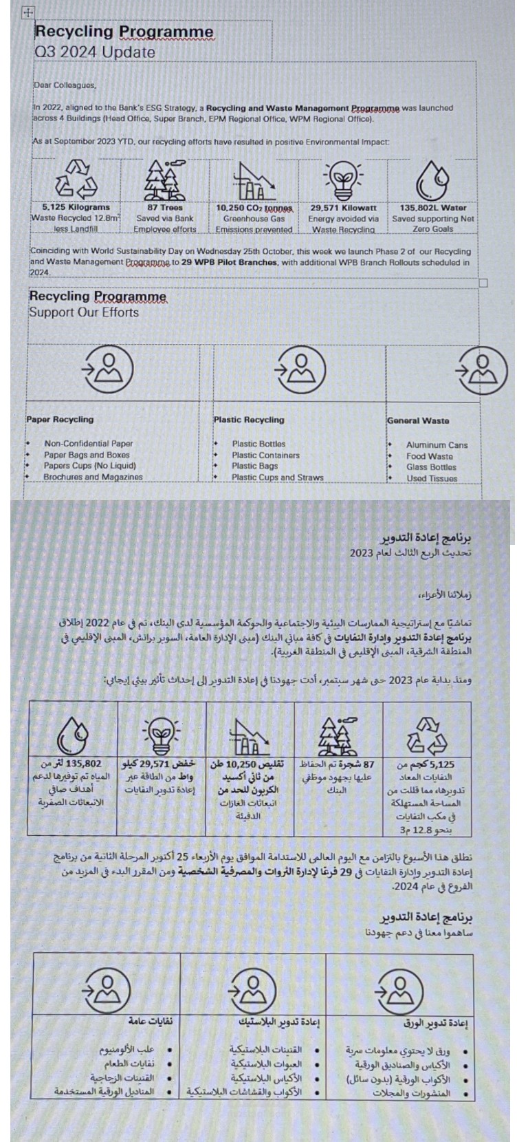 برنامج اعادة التدوير