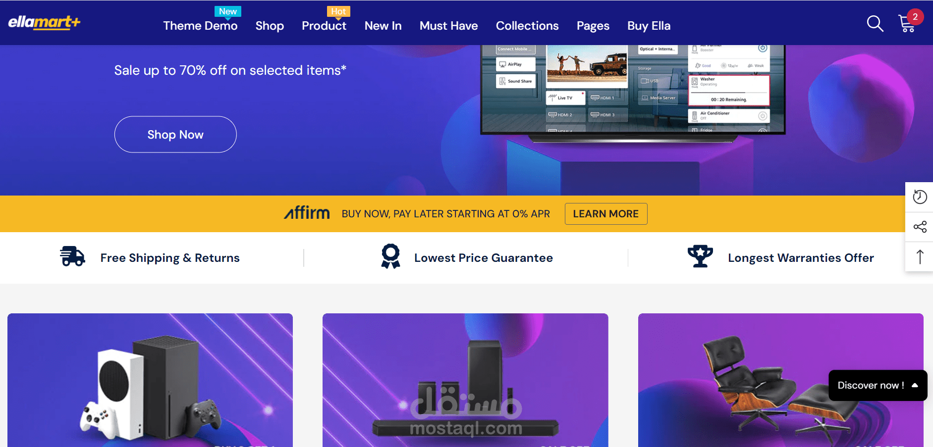 e-commerce website