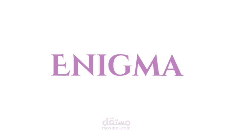 تصميم شعار لعطر Enigma