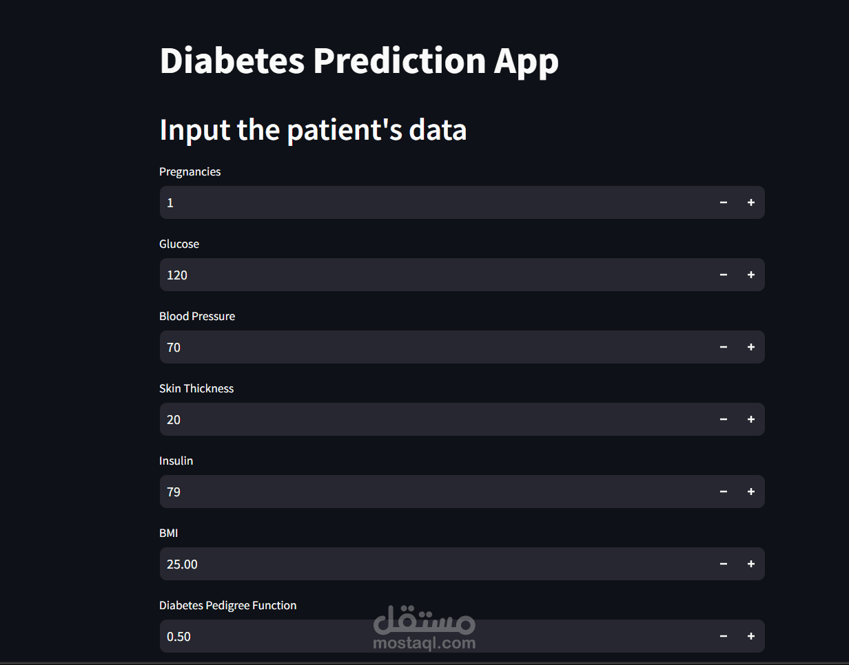 Diabetes Prediction App