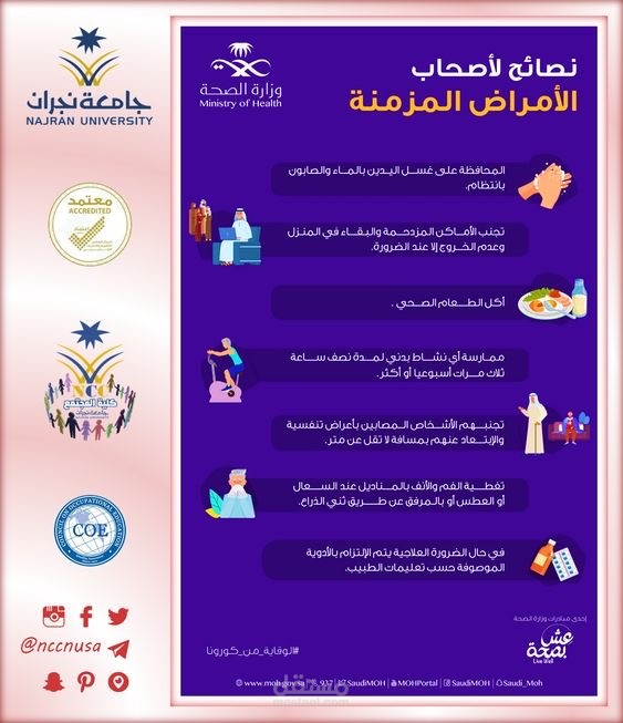 كتاب محتوي توعوي عن إدارة الامراض المزمنة
