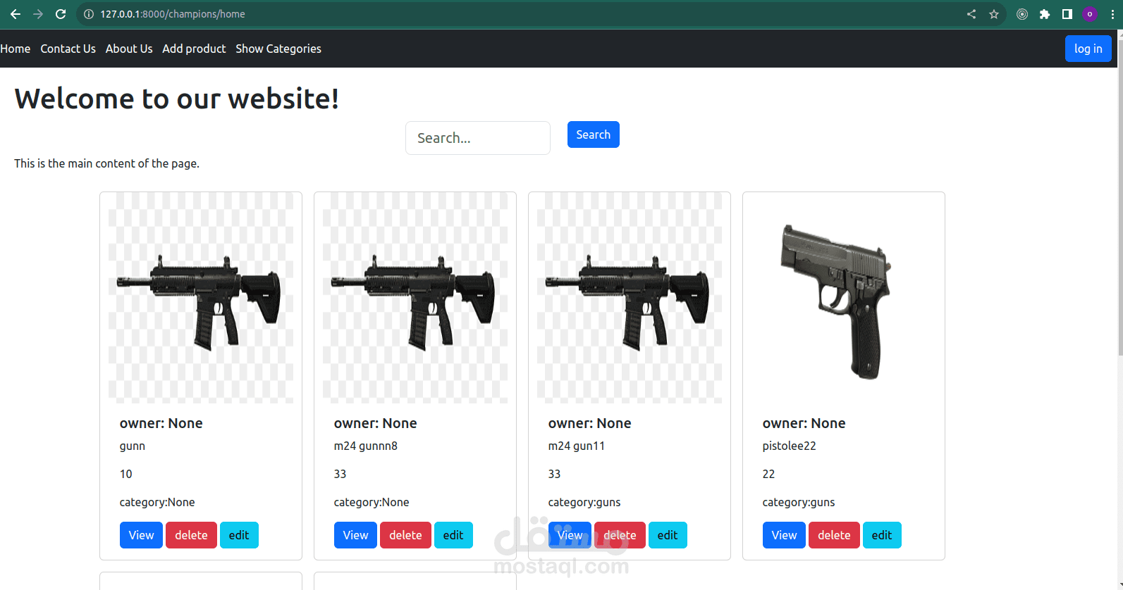 django python store