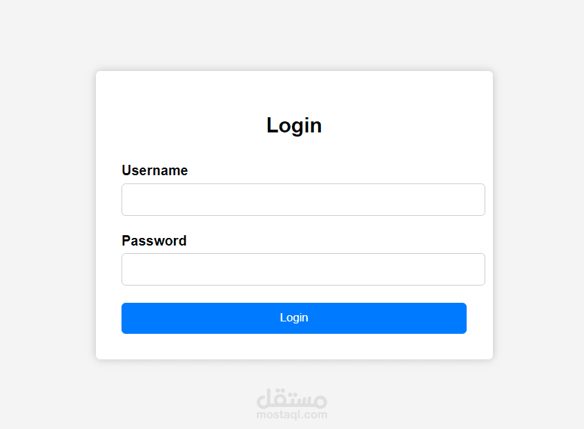 simple log in page | مستقل