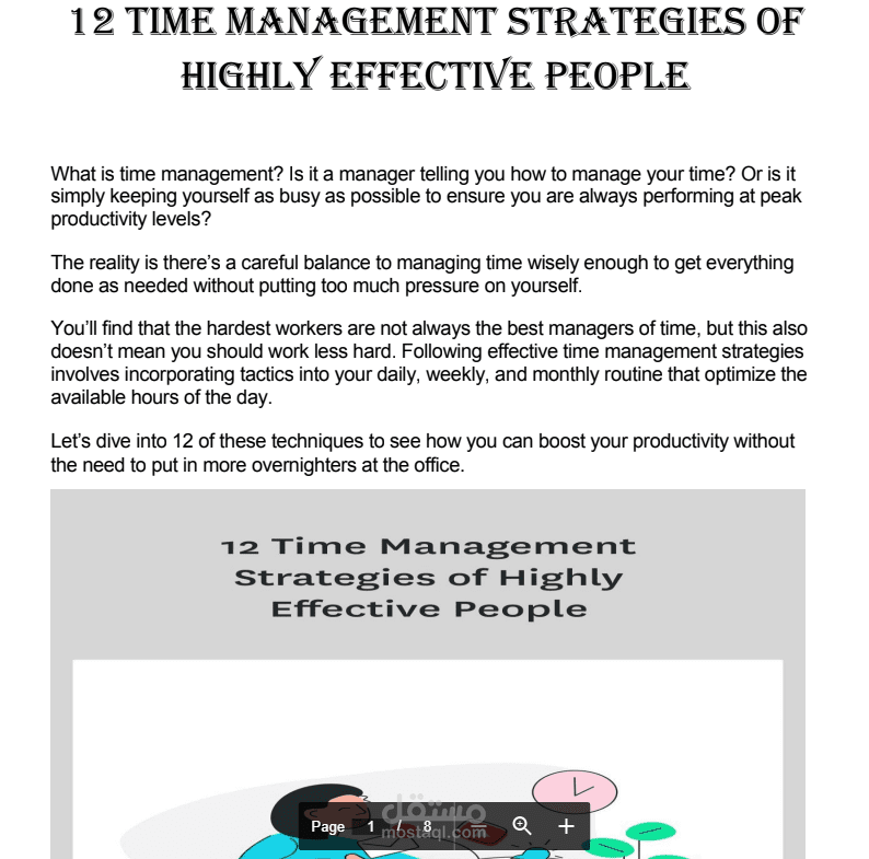12 Time Management Strategies of Highly Effective People