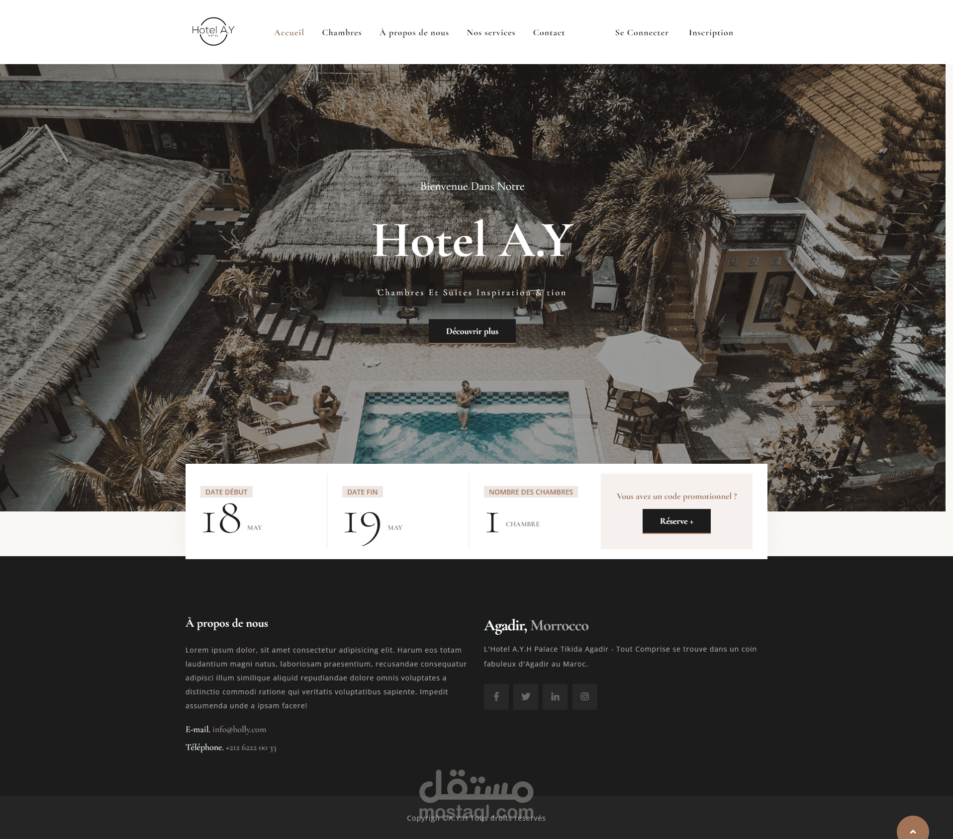 مشروع ادارة الفنادق