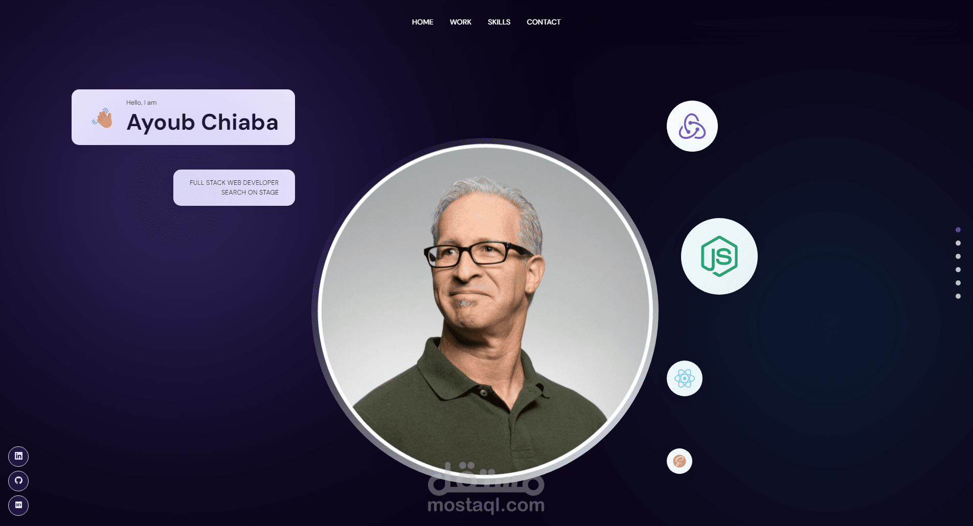 portfolio - موقع شخصي لعرض المشاريع وخبرات