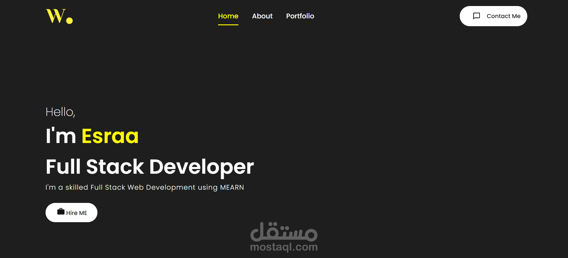 Portfolio Website Using React.js and respoinsive