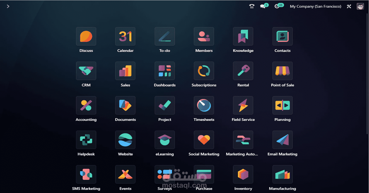 نظام Odoo 17