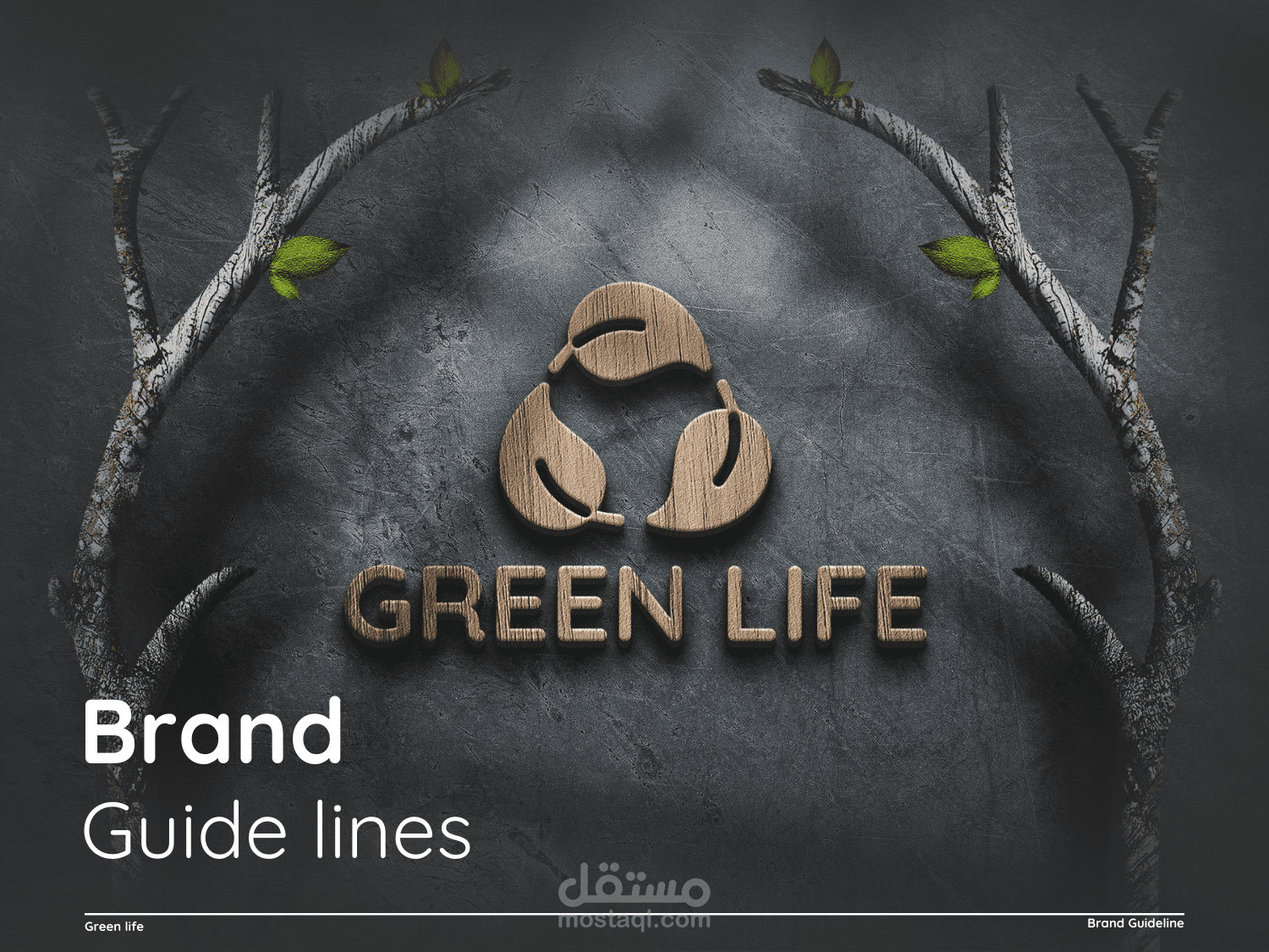 تصميم شعار وهوية بصرية – Green Life